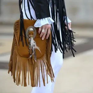 Saint laurent anita fringe bag store